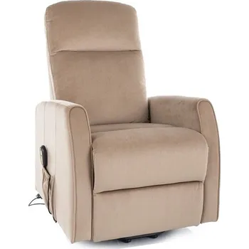 Křeslo Polohovací křeslo LETO Velvet, Béžový Bluvel 28