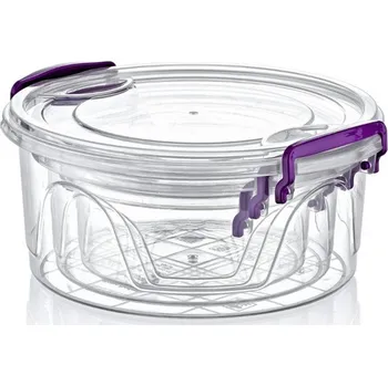 Dóza na potraviny Box-sada 3ks, kulatá, 0,3l, 0,6l, 1,2l, drž.uzávěr, plast