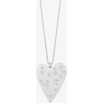 Náhrdelník Náhrdelník z chirurgické oceli Heart Beat s kubickou zirkonií Preciosa