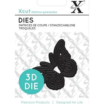 Výtvárné potřeby DOCRAFTS Xcut vyřezávací kovová šablona 3D - motýl
