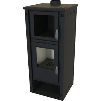Krbová kamna BELLA THALIA Kamna Krbová Pella SG+ ECO, s troubou, černá, 5,4kW