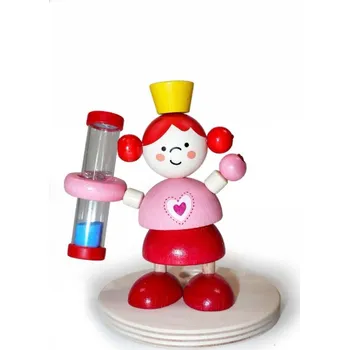 Držák na kartáček Přesýpací hodiny princezna pro měření doby čištění zubů