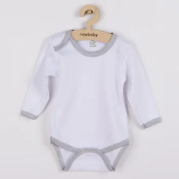 Kojenecký body Kojenecké body New Baby s šedým lemem 86 (12-18m)