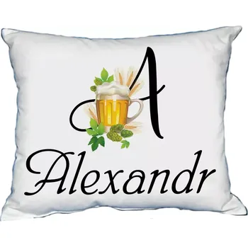 Dekorativní polštářek Moon River ALEXANDR polštář s pánským jménem velikost 30x40 cm (polštářek pánské jméno )
