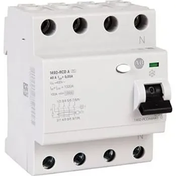 Proudový chránič RCD 3 plus N pólovýpólový Typ A 40A 300mA Allen Bradley