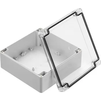 Rozvaděč Skříň IP67 stín. barva Šedá ABS, polykarbonát 149.85 x 149.85 x 60mm Polyuretan