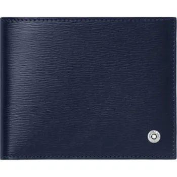 MONTBLANC - 4810 Westside Navy Blue 6cc - Luxusní peněženka na karty