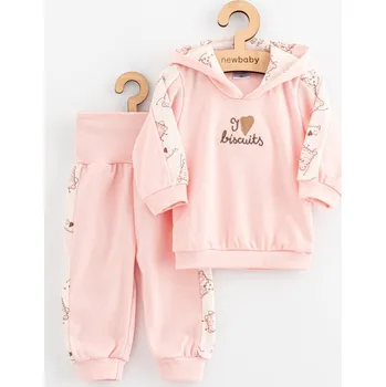 Kojenecká souprava 2-dílná kojenecká souprava New Baby Biscuits růžová 74 (6-9m)