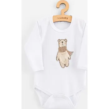 Kojenecké body s dlouhým rukávem New Baby Polar Bear 56 (0-3m)