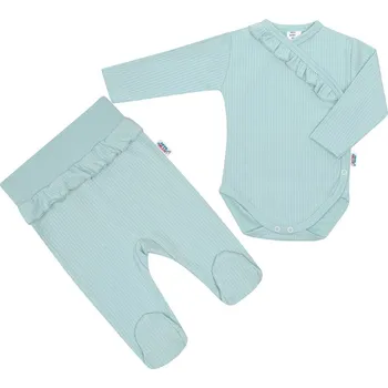 Kojenecká souprava 2-dílná kojenecká souprava New Baby Stripes ledově modrá 80 (9-12m)