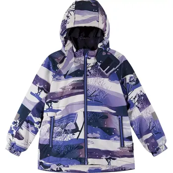 Dívčí bunda Dětská membránová zimní bunda Reima Muonio fialová 128