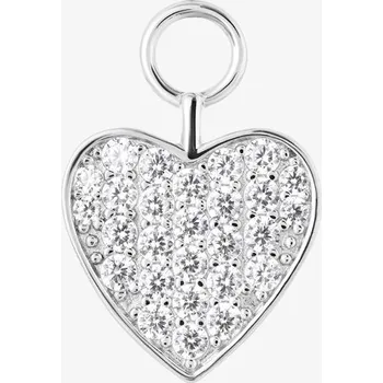 Náušnice Preciosa Stříbrný přívěsek Vibes Heart s kubickou zirkonií Preciosa, srdce 1 ks