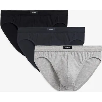 Slipy Kalhotky Atlantic 3MP-163 A'3 M-2XL Černá M