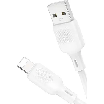 Datový kabel Borofone BX113 Lenny USB-A - Lightning 2,4A 1m bílý