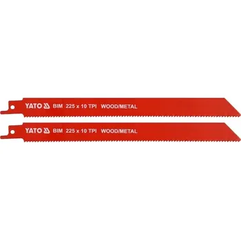 Pilový kotouč YATO Pilové listy BIM 225mm 10TPI 2ks, YT-33933