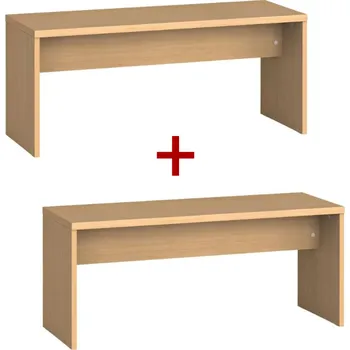 Nábytek Šatní lavice 1+1 ZDARMA, zesílená, délka 1000 mm, buk