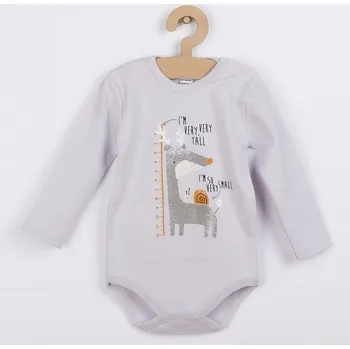 Kojenecký body Kojenecké body s dlouhým rukávem Amma šedé 86 (12-18m)