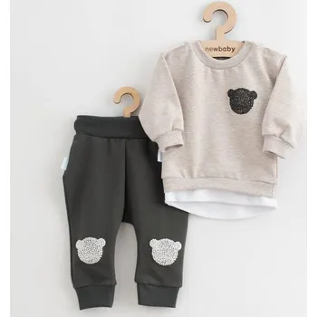 Kojenecká souprava Kojenecká souprava tričko a tepláčky New Baby Brave Bear ABS béžová 80 (9-12m)