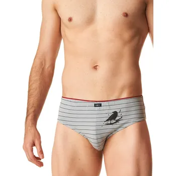 Slipy Kalhotky Key MPP 400 B24 A'2 M-2XL šedočerná M