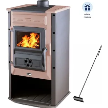 Krbová kamna Krbová kamna ocelová TIM SISTEM Čarobna pec ECO 6,9 kW hnědá