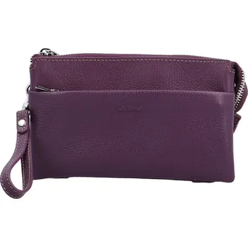 Dámská kožená crossbody kabelka fialová - Katana Isola fialová