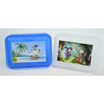 Dóza na potraviny Box 1,50l, svačina, dělený, Dětský dek, 18x13x7cm, plast