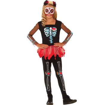 Karnevalový kostým RubiesDětský kostým Halloweenská kostlivka Velikost: L 8-10 let