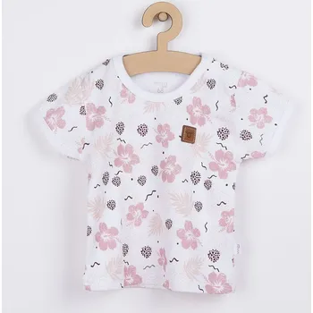 Kojenecké oblečení Kojenecké tričko s krátkým rukávem Koala Flowers 74 (6-9m)
