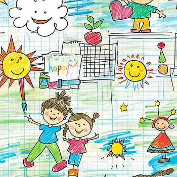 Panel na PUL kalhotky dětská kresba