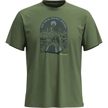 Pánské tričko Smartwool STREETS TO PEAKS GRAPHIC SS TEE fern green unisex tričko