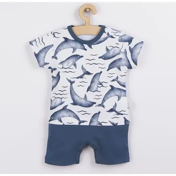 Kojenecký overall Kojenecký letní bavlněný overal Nicol Dolphin 62 (3-6m)