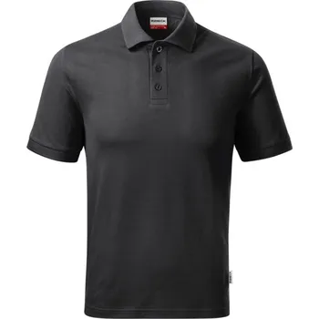 Pánské tričko RIMECK Polokošile Resist Heavy Polo, krátký rukáv, pánská MAL-R209414 M Šedá ebony