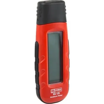 Vlhkoměr, číslo modelu: RS-125, přesnost: ±0,05 procent (materiály), ±1 procent (dřevo), Baterie, typ displeje: Analogové, Stavební
