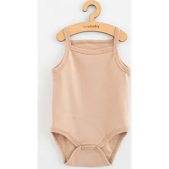Kojenecký body Kojenecké body bez rukávů New Baby Classic II světle béžové holka 80 (9-12m)
