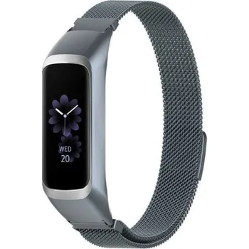 Řemínek na hodinky Milánský tah šedý pro Samsung Galaxy Fit 2