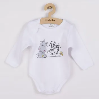 Kojenecký body Body s potiskem New Baby Ahoj, jsem tady! 86 (12-18m)