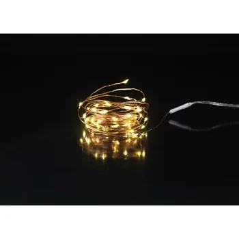Dekorativní svítidlo Sygonix SY-4722048 mini světlelný řetěz vnitřní na baterii Počet žárovek 40 LED teplá bílá Délka světel: 4.3 m časoměřič