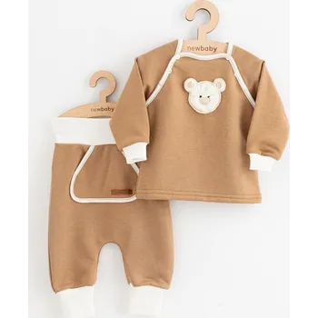 Kojenecké oblečení Kojenecké tepláčky a mikinka New Baby Sebastian hnědá 68 (4-6m)