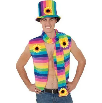 Karnevalový doplněk Kostýmové doplňky My Other Me Vícebarevná Duhová S 59 cm 155 x 10 cm Klobouk Šála