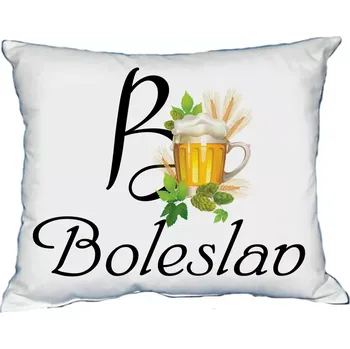 Dekorativní polštářek Moon River BOLESLAV polštář s pánským jménem velikost 30x40 cm (polštářek pánské jméno )