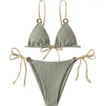 Jednobarevné dvoudílné plavky Barva: Šedá, Velikost: L