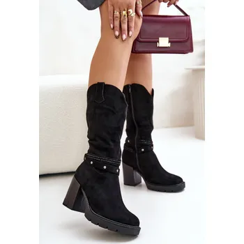 Dámské kozačky Kozačky na podpatku model 201023 Step in style 40