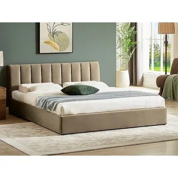 Postel Postel s úložným prostorem MONTREAL VELVET 140x200 cm, Béžový Bluvel 28
