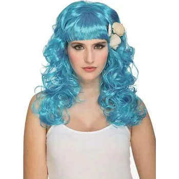 Karnevalová paruka Paruka My Other Me Modrá Mořská panna