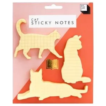 Samolepící bloček Cat & Dog - Kočky 3 ks