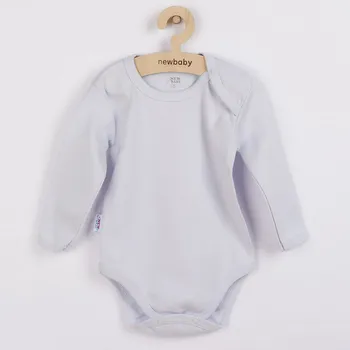 Kojenecký body Kojenecké body s dlouhým rukávem New Baby Pastel šedé 86 (12-18m)