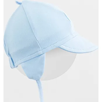 Kojenecké oblečení Dětská bavlněná čepička s kšiltem New Baby Casually dressed modrá 56/62