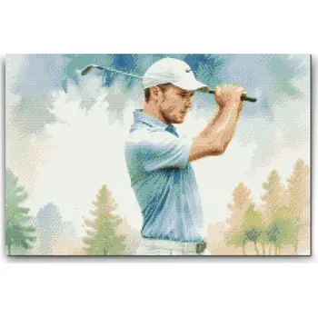 Diamantové malování Diamantové malování - Golf Velikost: 40x60cm, Rámování: Pouze srolované plátno, Diamanty: Čtvercové
