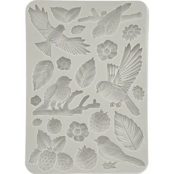 Forma na odlévání Stamperia Silikonová forma na odlévání A5 - lesní ptáčci