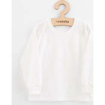 Kojenecké oblečení Dětské bavlněné tričko s dlouhým rukávem New Baby Kindergarten bílé 116 (5-6 let)